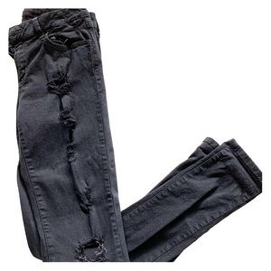21 denim distressed skinny jeans